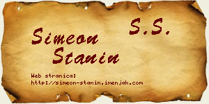 Simeon Stanin vizit kartica